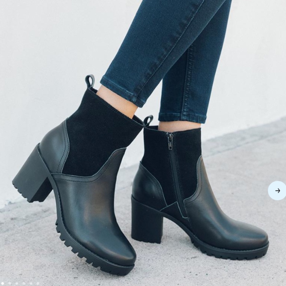 Soludos Dani Shearling Platform Boot